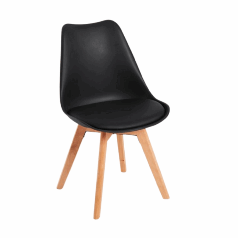 SILLA TOWER NEGRA MOBILIARIO IDEAL