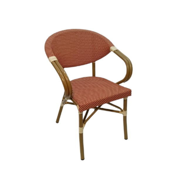 SILLON SORIA ROJO JASPEADO MOBILIARIO IDEAL