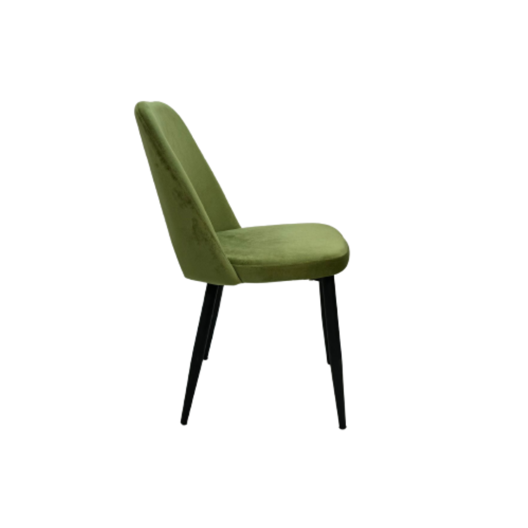 silla clavel verde lado