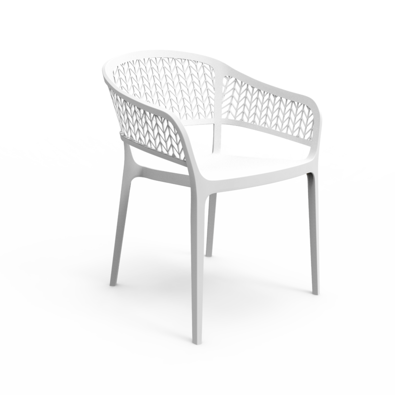 SILLÓN ESPIGA BLANCA MOBILIARIO IDEAL