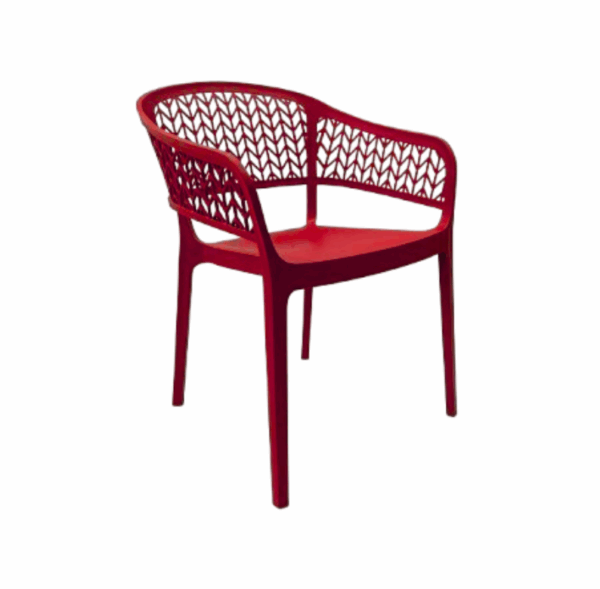 SILLON ESPIGA ROJO MOBILIARIO IDEAL