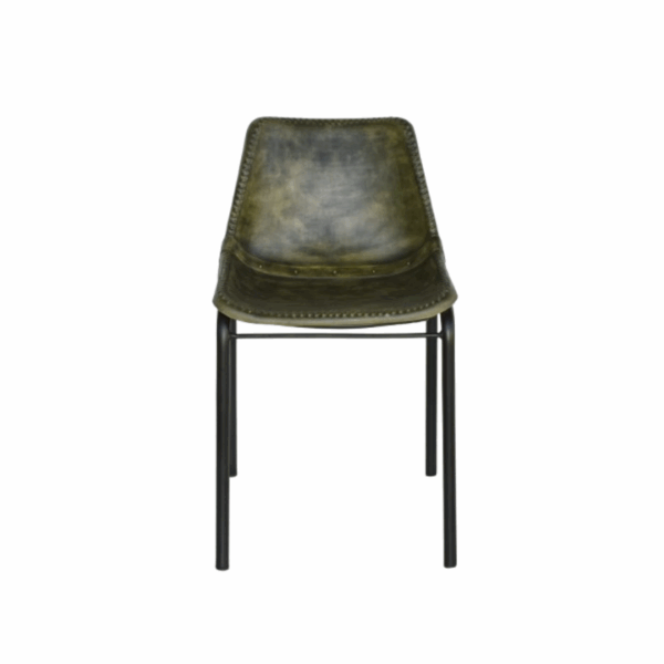 SILLA-GRANADA-PIEL-VERDE-PERFIL-MOBILIARIO-IDEAL.