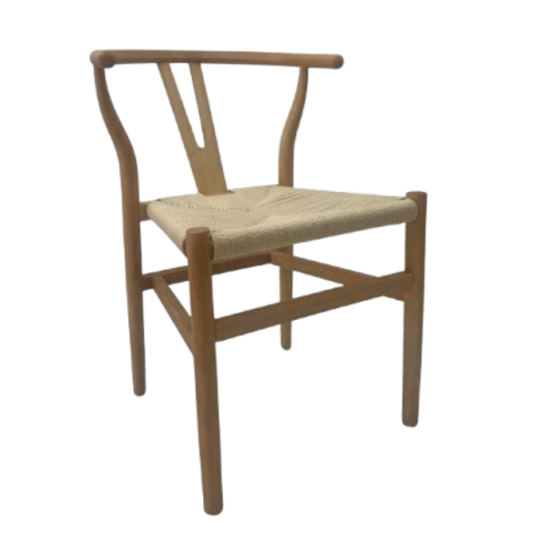 SILLÓN WISHBONE NATURAL MOBILAIRIO IDEAL